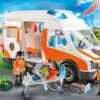 Ασθενοφόρο με Διασώστες 70049 Playmobil Παιχνίδια Χάρτινο Πρέβεζα